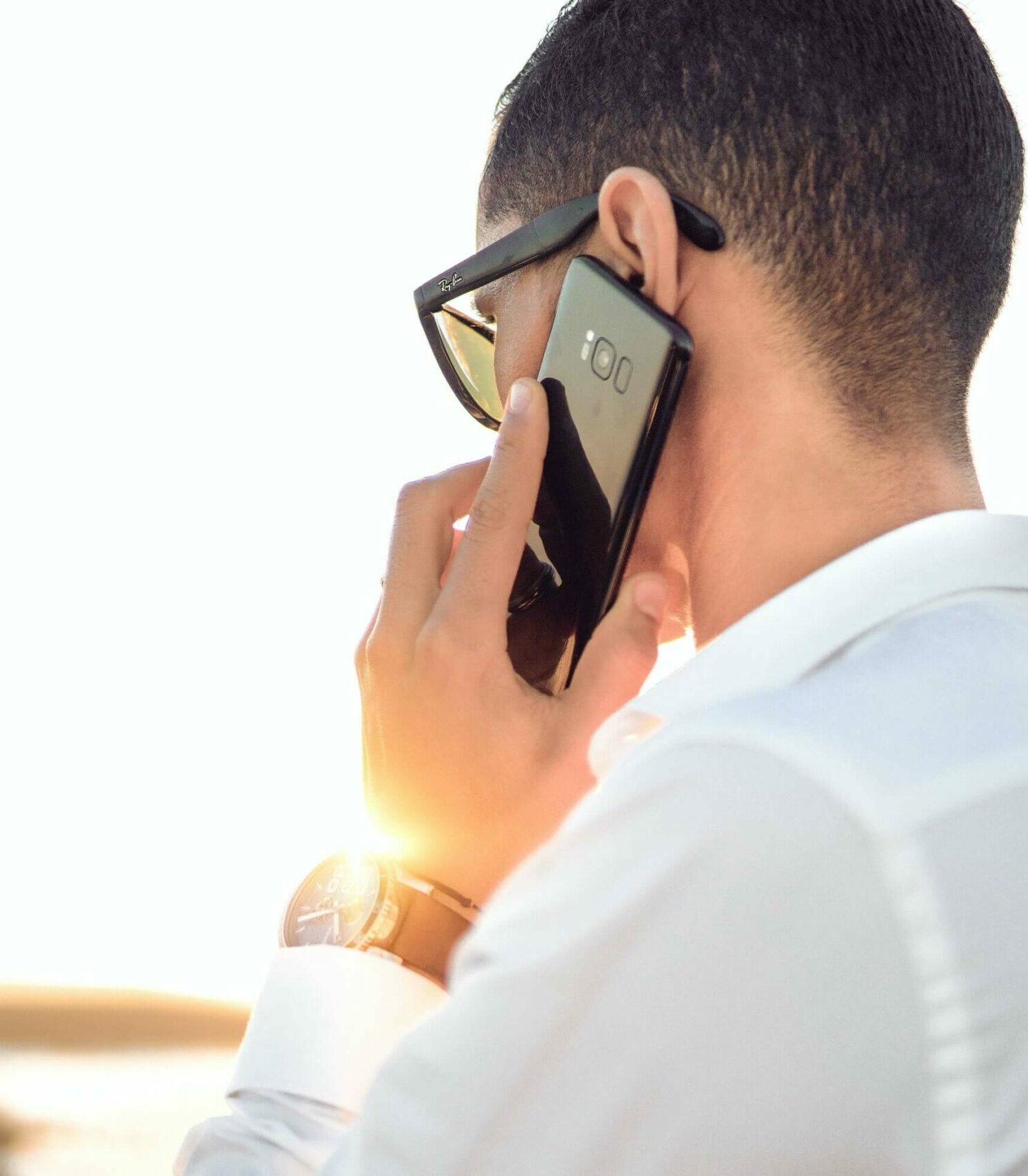 man making a phone call